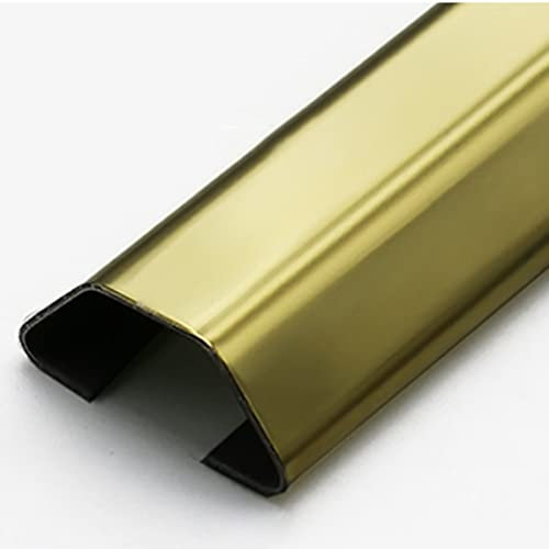 Kabelkanal Kabelmanagement-Kit, Kabelkanal Aus Edelstahl, Selbstklebendes Kabel-Concealer-System Zur Wandmontage, TV-Kabelabdeckung Für Hide-Drähte (Color : Gold 1m, Size : 10x25x75mm)