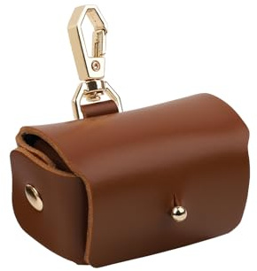 DiohSu Ring Bearer Pillows for Dog Collar, Leather Wedding Ring Pillow Box for Pet, Wedding Ring Holder Pouch, Couple Ring Storage Box for Proposal Engagement Wedding Ceremony Party