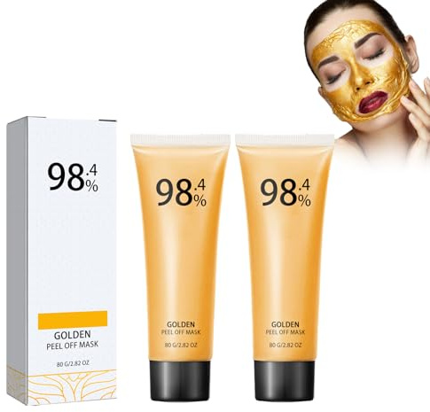 Svart 2 st guldfolie peel off mask, guldfolie gyllene guldmask, 24K ansiktsmask guld, dra bort mask guld folie peel-off mask, gyllene pormaskar för att ta bort, pormaskborttagare mask, rengör