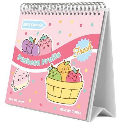 Grupo Erik - Calendrier de Bureau 2025 Pusheen | Calendrier Mensuel 18x20cm - De Janvier 2025 à Décembre 2025