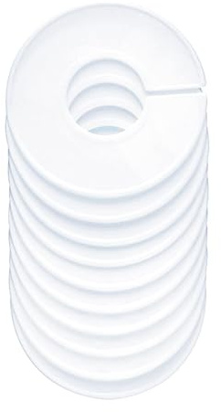 Fokroin 10 Piezas Separadores Tallas Ropa, Separadores de Tallas, Separadores de Armario Blancos, Divisor de Tamaño de Perchero, Organizador de Armario, Clasificación de Vestuario,Tiendas de Ropa