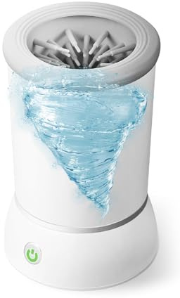 JUBAOREE Paw washers for dogs, soft silicone automatic paw cleaner for dogs, quick recovery, 360° all-purpose pet paw cleaner for massage, grooming dirty paws
