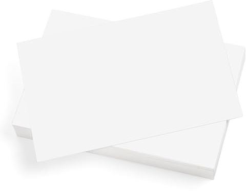 OFFCUP Tarjetas de Papel Blanco, 54 Pcs Tarjetas Postales Blancas en Blanco, 10x15 CM DIY Mensaje Etiquetas de Regalo, Adecuado para Felicitaciones, Escuela, Dibujo, Oficina, Fiesta de Garabatos