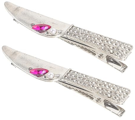 NIYANGLE 2pièces Epingles Cheveux Lot Pour Femmes Accessoires Cheveux Fins Fêtes Cosplay Petite Pince Unique Facile Utiliser