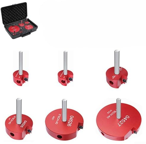 Lot de 6 alésoirs pour retrait de tuyaux en PVC avec construction en aluminium et insert en carbure conçu pour les applications de plomberie impliquant des tuyaux en PVC ABS(Notez la taille)