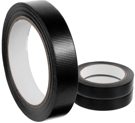 Ciieeo Ruban Adhésif Étanche Noir 3 Rouleaux 20m pour Réparation de Fuites, Scellage Solide en Tissu Résistant, pour Voiture et Produits Gonflables