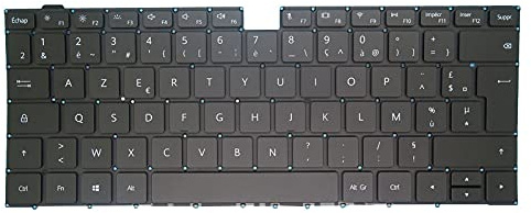 RTDPART Clavier d'ordinateur Portable pour Huawei MateBook D 14 NbF-08 NbF-16 Noir French FR with Backlit