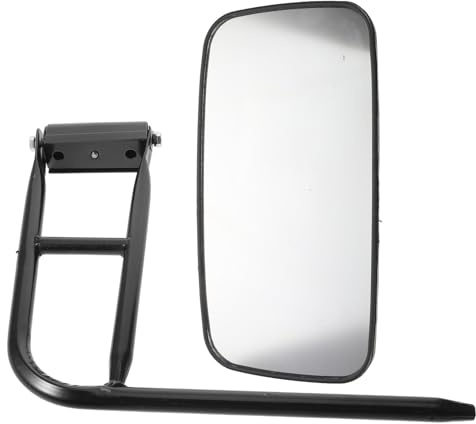 Zerodeko Espejo Retrovisor para Tractor y Montacargas con Soporte Reforzado, Resistente Intemperie y Lente de Alta Definición para Mayor Visibilidad en Obras y Construcción
