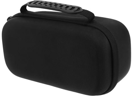 COSMOBETTY Portable Microphone Carry Case for Handheld Mic with Handle | Black Finish, Thickened Buffer Lining, Divider System, Detachable Base, Suitable for Xlr Cables