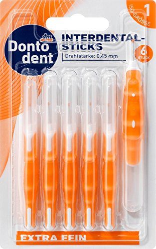 DONTODENT Interdentalbürsten Orange 0,45 ISO 1, 1 x 6 St
