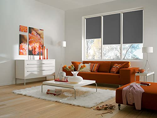 Sunlines Smart Style Elektrisches Rollo, Polyester, Anthrazit, 100 x 180 cm