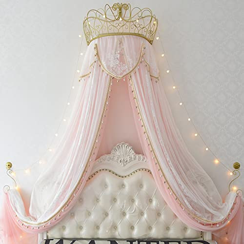 Princess Crown Zeltnetz, Baldachin, Kuppelnetz, Vorhänge für Zeltnetz für Betthimmel oder Erwachsene