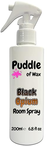 Black Opium Room Spray - 200ml Bottle - Atomiser Mist - Perfume Scent - Vegan Friendly - Puddle of Wax - Made in the UK