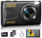 Digital Camera 4K 64MP Cheap Digital Camera with 32GB SD Card Autofocus 18x Zoom for Travel Youtube Photography Compact Vintage Camera for Kids Teenagers Students Seniors Beginner (Black)