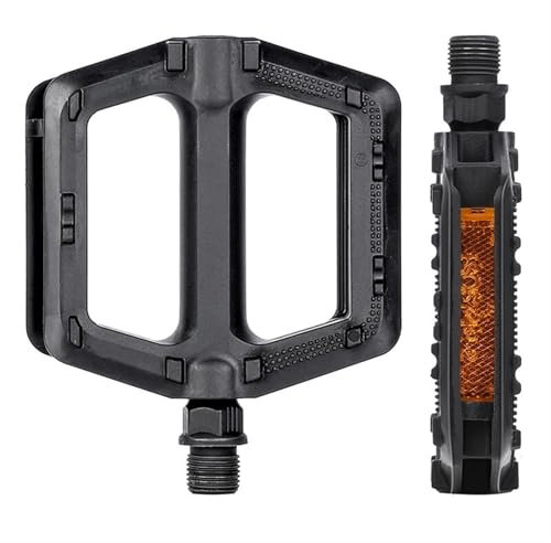 AOLUOER Fahrradpedale MTB Rennrad Pedal Radfahren Mountainbike Zubehör Fuß Plat Anti-Slip 9''16 Standard Universell Pedale