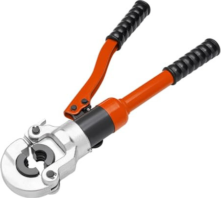SUPAIDM Presszange V-Kontur ø12-ø28mm Pressen Handpresszange Verbundrohr Rohrkontur Rohrpresszange Crimpzange 8 Tonnen