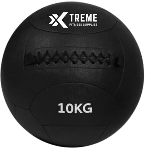 Xtreme Fitness Wallball 10 kg. Rutschfester Medizinball für Krafttraining, Core und Crossfit, Sandgefüllter Gewichtsball mit robuster Hülle, Ideal für HIIT, Slam Ball und Training im Home Gym