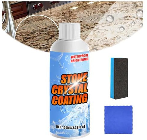 Stone Brighten - Agente di placcatura in cristallo di pietra, detergente per rimuovere le macchie, illumina efficacemente i rivestimenti in ceramica e pietra, per marmo, granito, quarzo e altro (1)