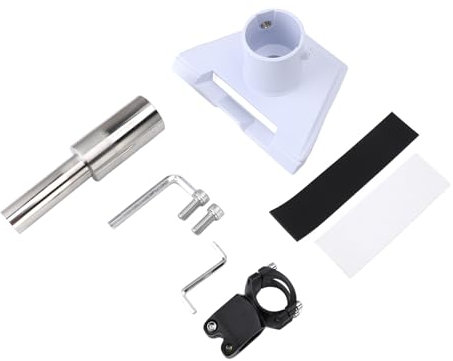 TOOLSGO 9 pezzi Kit di montaggio adattatore per tubo Staffa di montaggio sul tetto per parabola satellitare Potenziatore di segnale satellitare resistente alle intemperie per