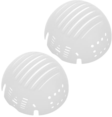 DECORNIJIA 2pcs Breathable Safety Bump Cap Inserts Lightweight Protective Hat Liners for Baseball Caps Head Cushion Shock Absorption White Work Hat Inner Shell