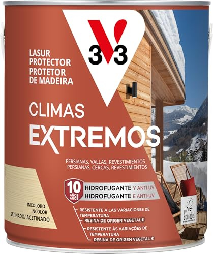 V33 Lasur Protector Climas Extremos Satinado incoloro 2,5L