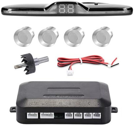 PDC Sensor Rilevatore di monitoraggio della retromarcia del veicolo con assistenza al parcheggio per auto avviso acustico sul display distanza