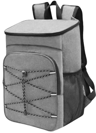 Sac Isotherme pour Déjeuner – Glacière Isotherme Étanche De 30 L avec Poches Latérales, Récipient Alimentaire À Plusieurs Compartiments, Étui De Rangement Portable | Grand Sac De Voyage pour Camping,