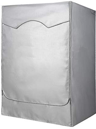 Waschmaschine Abdeckung Staubdicht Schutzfolie Staubschutzhaube Reißverschluss Wasserdicht Schutzhülle Für Front Load Washer & Trockner (51 * 60 * 85cm, Silber)