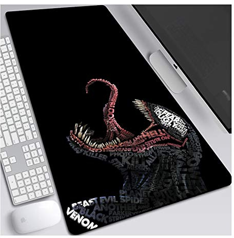 Mauspad Gaming Mauspad, 900 x 400 mm, 3mm Vernähte Kanten, rutschfest Anime Mousepad, mit Einer speziellen Oberfläche verbessert Geschwindigkeit und Präzision, C
