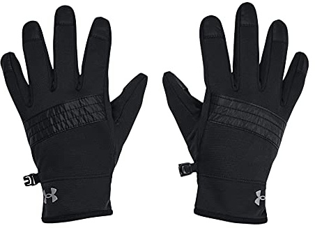 Under Armour Boys Full Finger Gloves Ua Storm Fleece Gloves, Black, 1365975-001