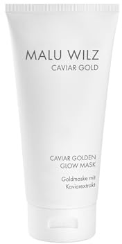Malu Wilz Caviar Golden Glow Mask 50ml I Gesichtsmaske Frauen I Feuchtigkeitsspendende Face Mask mit Kaviar Extrakt & Gold I Revitalisiert müde Haut