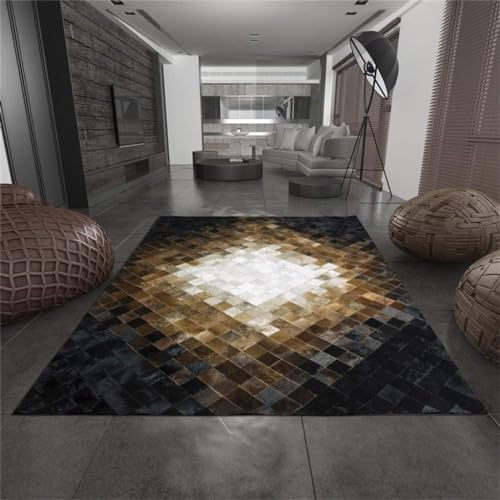 Genérico Nueva Alfombra de Piel de Vaca Patchwork. Cod AD5 (150 x 210 cm)