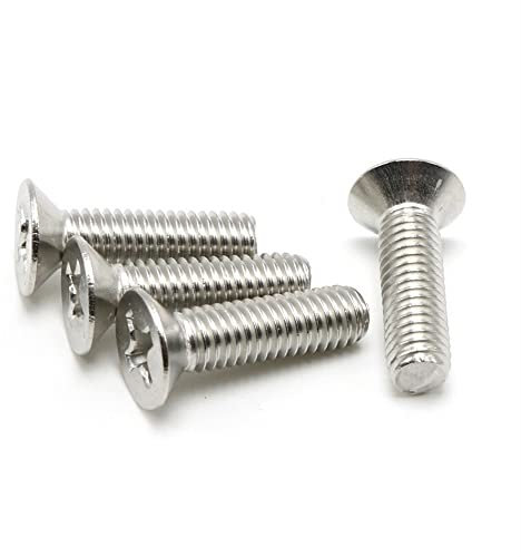 100PC M1.6M2.5M2M3M4 Senkkopfschraube aus Edelstahl 304 mit kleinem Kopf, Nicht standardmäßiger Kreuzkopf mit kleinem Senkkopf (Color : M2.5 * 6)