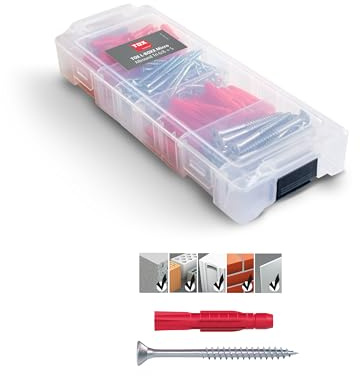 TOX L-BOXX Micro Allround TRI 6/8 + S, 140-tlg. | Stapelbare Sortierbox mit TRI 6/36 und 8/51 inkl. Schrauben, für fast alle Baustoffe, 094901802