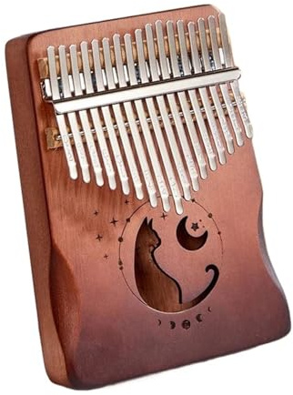 Kalimba Instrument Kalimba Daumenklavier 17-Ton Einzelbrett Kalimba 17-Ton Fingerklavier Musikinstrument Daumenklavier(Dark)