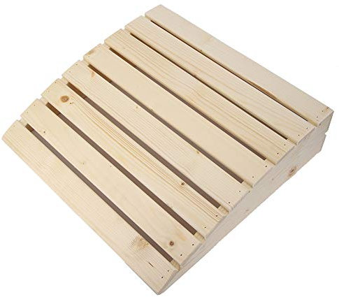 KIMISS Holz-Sauna-Kopfstütze, Zimmer-Holzschläfer, Raumkissen-Sets, Badezimmer-Sauna-Ausrüstung, Rückenzubehör, Kiefernholz, Nacken-Kopfstütze für