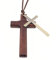 WUSJCOF Collar Colgante de Cruz de Madera de Nogal para Hombres Mujeres, Collar Arbolado, Cruz Madera Colgante, Crucifijo