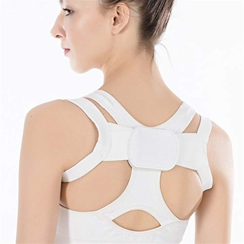 Correcteur Spine Support Bandage de Correction du Dos Lombaire pour Les Men Femmes (Couleur Blanche, Taille: Grande)
