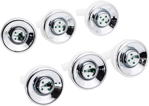 Pommeau De Douche 6 Pièces/lot, Buse Pulvérisation Hydraulique, Massage D'acupuncture, Jets D'économie D'eau, Accessoires Cabine, Salle Bain Et Tuyau