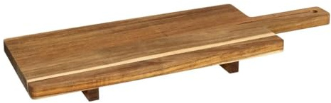 Paris Prix Secret de Gourmet - Planche de Présentation sur Pied Acacia 70cm Marron
