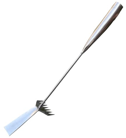 Attrezzo per Diserbo - 2 in 1 Resistente ed Ergonomico in Metallo,Attrezzo per Diserbo Giardino per Estirpare Erbacce | per Giardino Prato Esterno Fattoria Coltivazione Paesaggistica