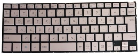 LIOZDMD Laptop-Tastatur für ASUS 0KNB0-2626JP00 Gold Japanisch JP mit Hintergrundbeleuchtung 0KNB0-2624CB00 Kanada CA SCHWARZ ohne Rahmen Ersatzteile(Japanese JP)