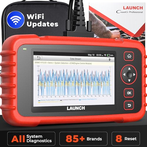 LAUNCH CRP129X Plus OBD2-Diagnosegerät Profi – Vollsystem-Scanner mit 8 Service-Resets (Einspritzventil/Drosselklappe/Bremse/TPMS) & Automatischer VIN-Erkennung INKL. | Professionelle Vollsystem-Diagnose, 8 Service-Resets, Auto-VIN, breite Kompatibilität, lebenslang kostenlose Updates