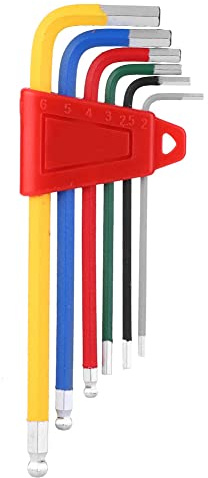 plplaaoo Juegos de llaves hexagonales internas Aleación de aluminio Coloridas Herramientas de reparación de bicicletas resistentes a la corrosión para mantenimiento de bicicletas y uso