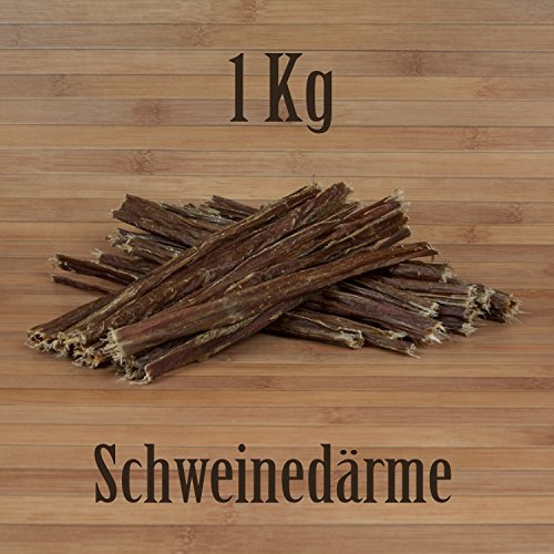 1 Kg Schweinedärme - wie Rinderlunge Rinderpansen Welpensticks Kausticks Kauartikel