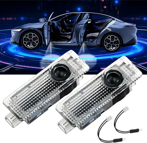 Spongent 2 Pieces LED Door Projector Lights Compatible with Mini Cooper, Puddle Welcome Lamps for Selected R55 R56 R57 R58 R59 R60 R61 F54 F55 F56 F57 F60 Models, 2008-2024