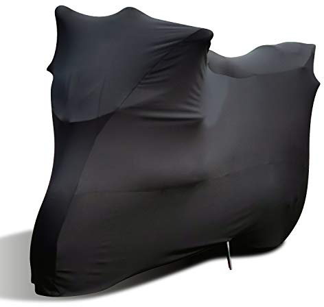 WinPower Indoor Motorcycle Cover Velvet Stretch Elastic Dust-Proof Covers for Motorbikes, 96inches