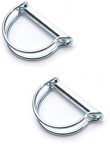 cyclingcolors 2x Rohrklappsplinte Durchmesser 10 mm x Länge 45 mm Rohrklappstecker Rohr Klappsplint Motorräder Traktor Anhänger