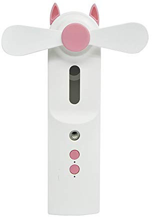 Ventilateur portable Mini ventilateur USB avec batterie 350 mAh pour bureau, extérieur, voyage, rose