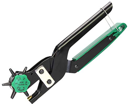 RONGJJ Schleifstab Leather Punch Professionelles Locher-Loch-locher-Set Aus Leder, Runde Löcher, Für Gürtel, Karten, Stoff, Gummi, Papier Und Mehr Platten, Single